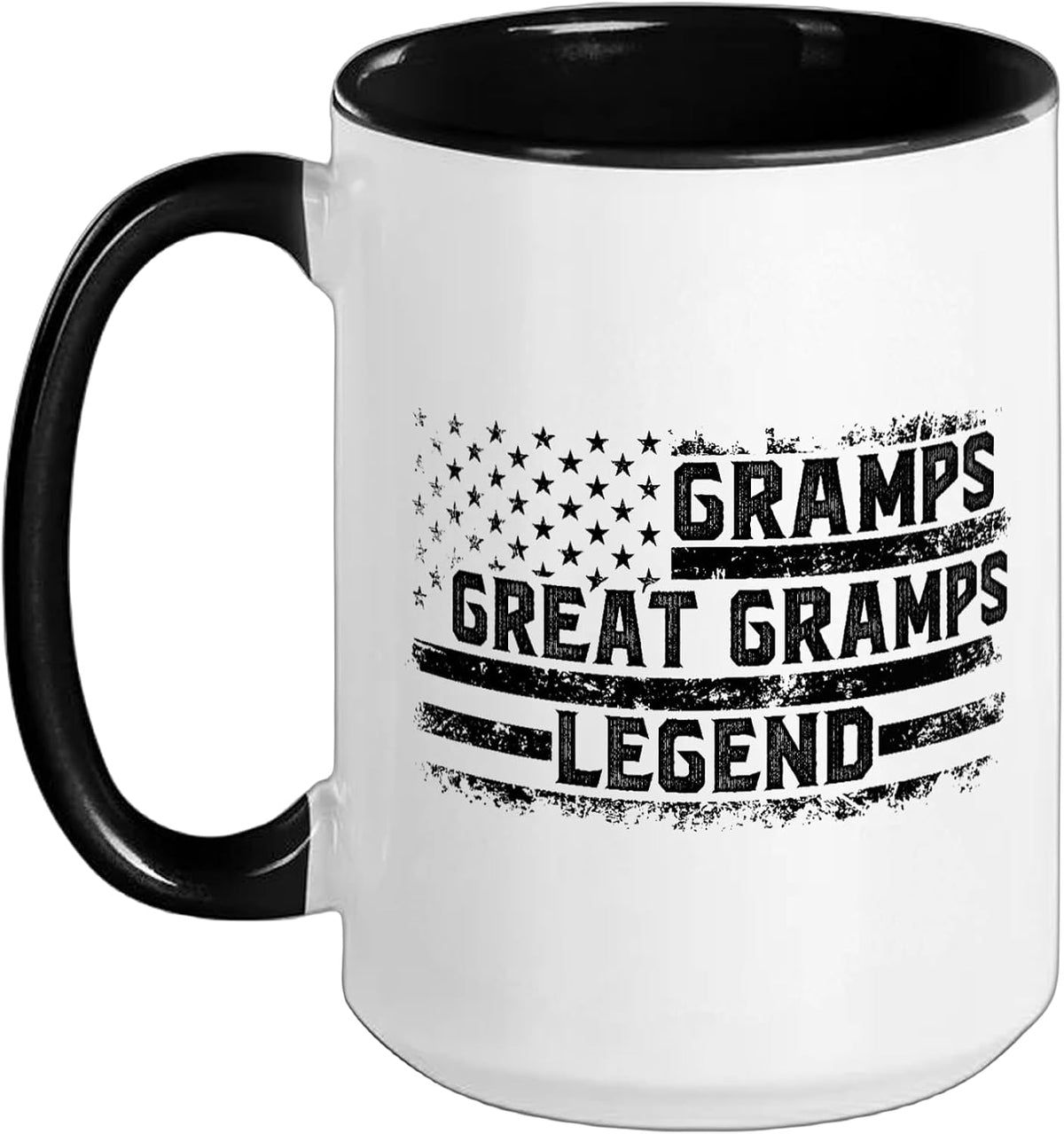 Gramps Great Gramps Legend Great Gramps Us Flag Christmas Ceramic Mug