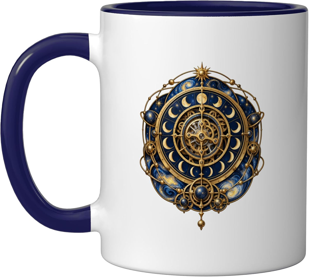 Cosmic Astronomical Clock Horology Clockmaker Ceramic Mug