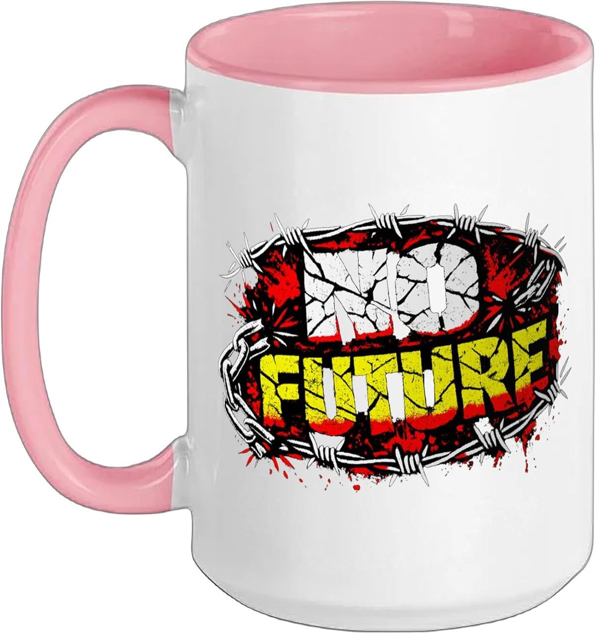 No Future – Vintage Punk Rock Rebellion Ceramic Mug