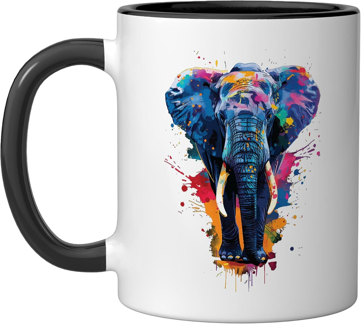 Elephant Colorful Ceramic Mug