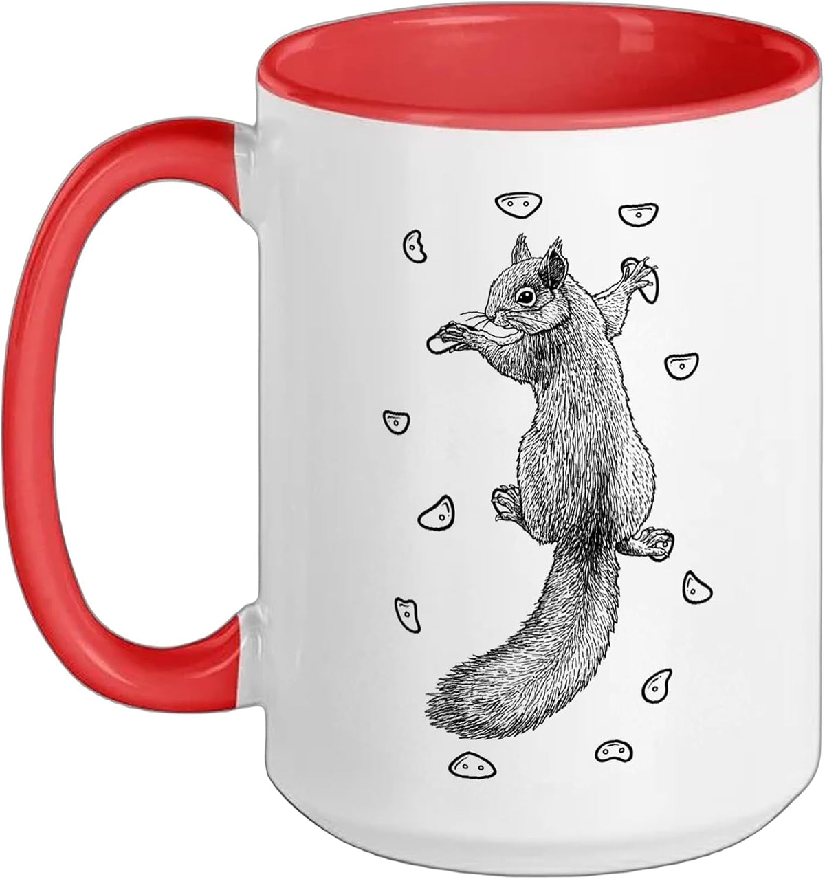 Rock Climber Indoor Wall Climbing Squirrel Funny Climbers Ceramic Mug