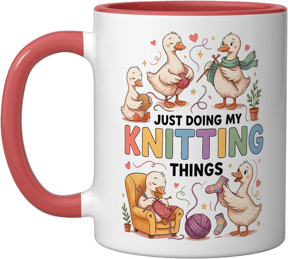 Knitting Knit Knitter Hand Doing My Things Ceramic Mug