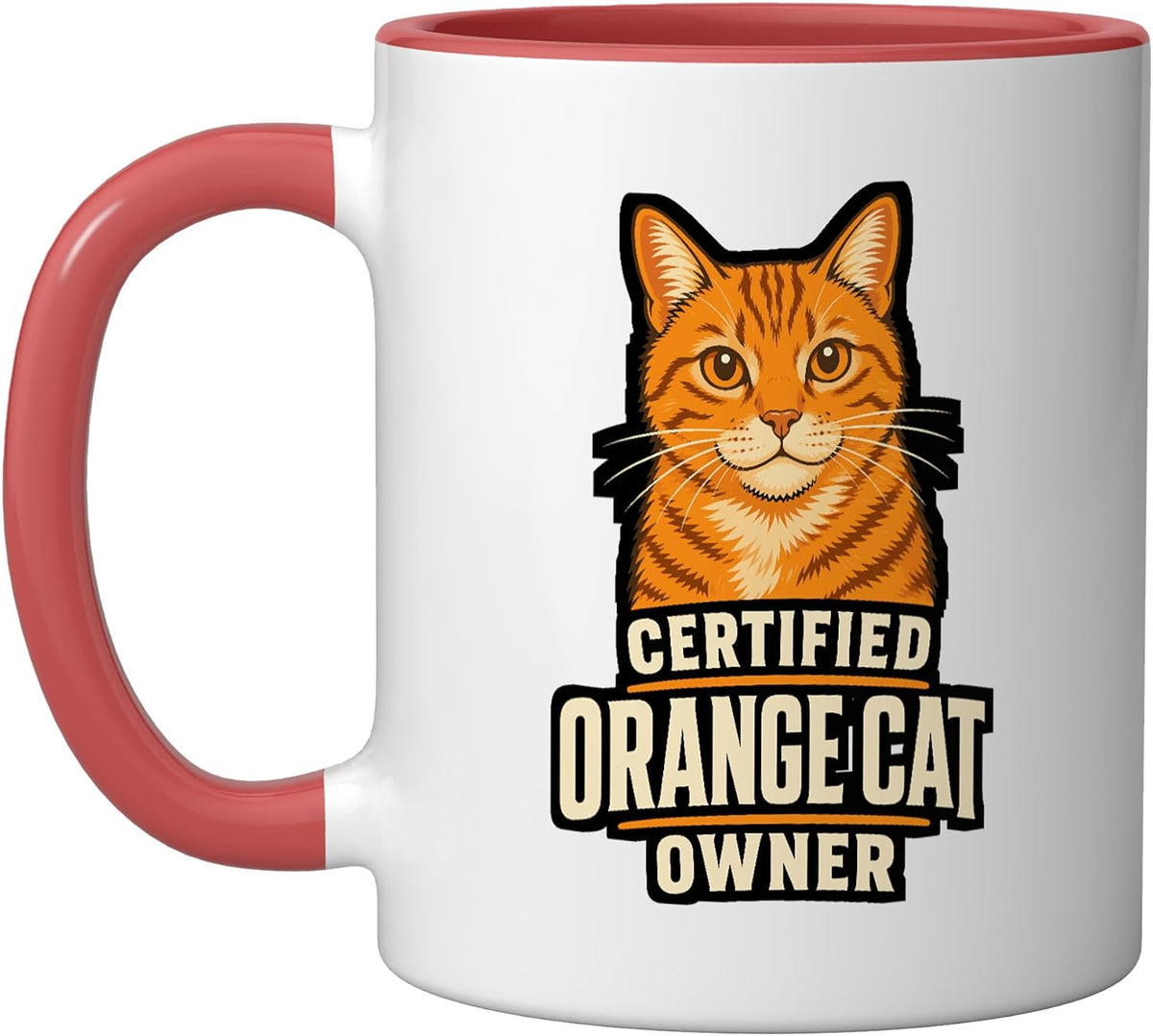Certified Orange Cat Owner Tabby Kitten Pet Ceramic Mug