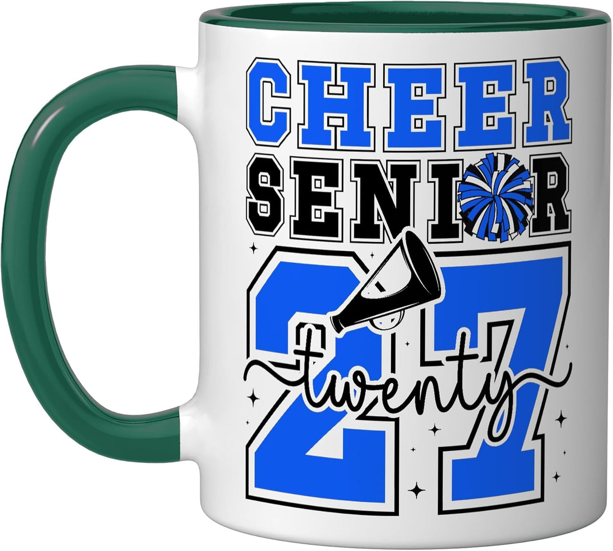 Cheer Senior Twenty 27 Class Of 2027 Cheerleading Senior Ceramic Mug