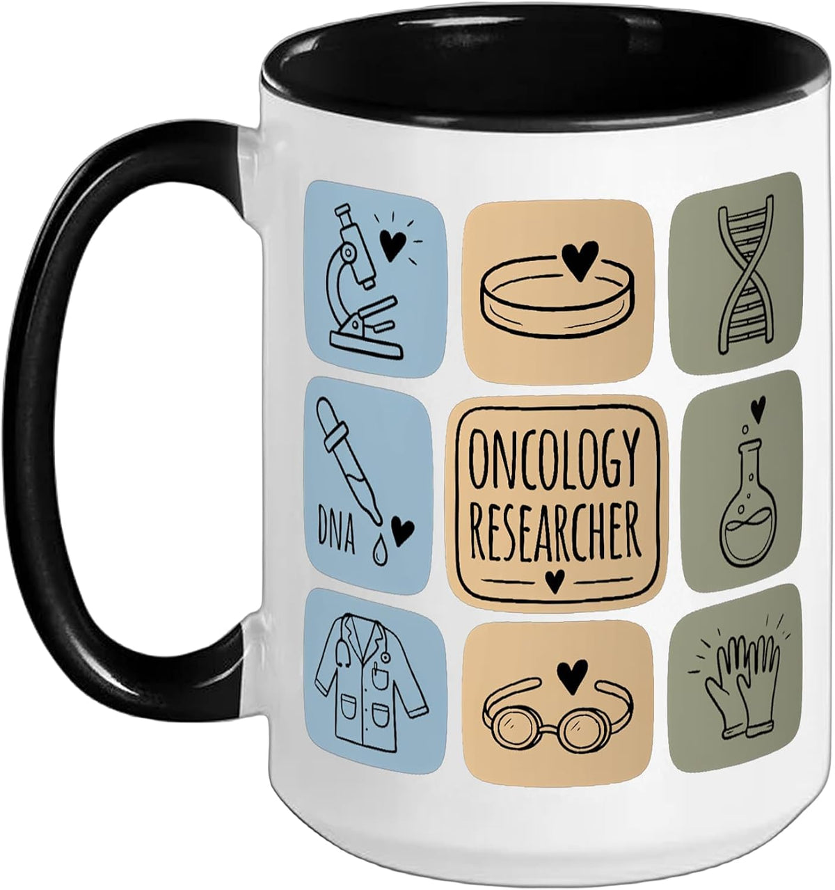 Oncology Research Cancer Researcher Dna Science Lab Ceramic Mug