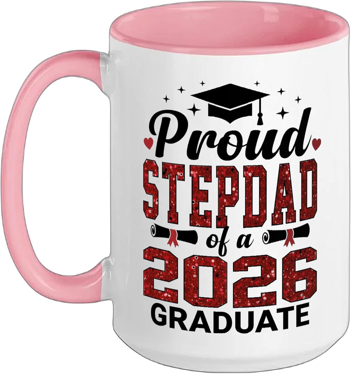 Proud Stepdad Of A 2026 Graduate Class Of Graduation Ceramic Mug