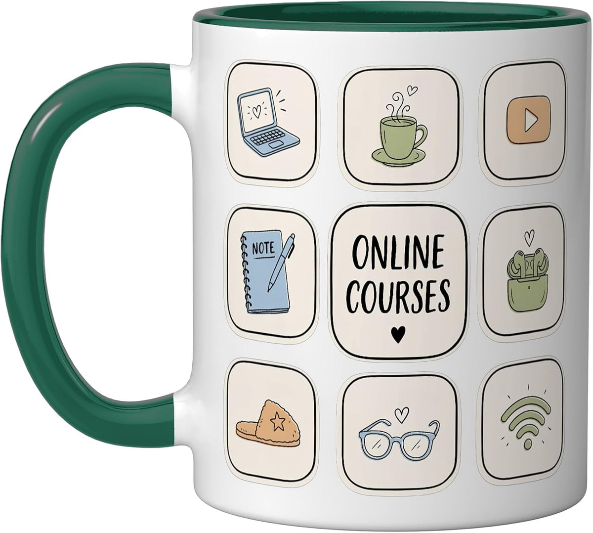 Online Courses E-Learning Digital Learning Virtual Classes Ceramic Mug