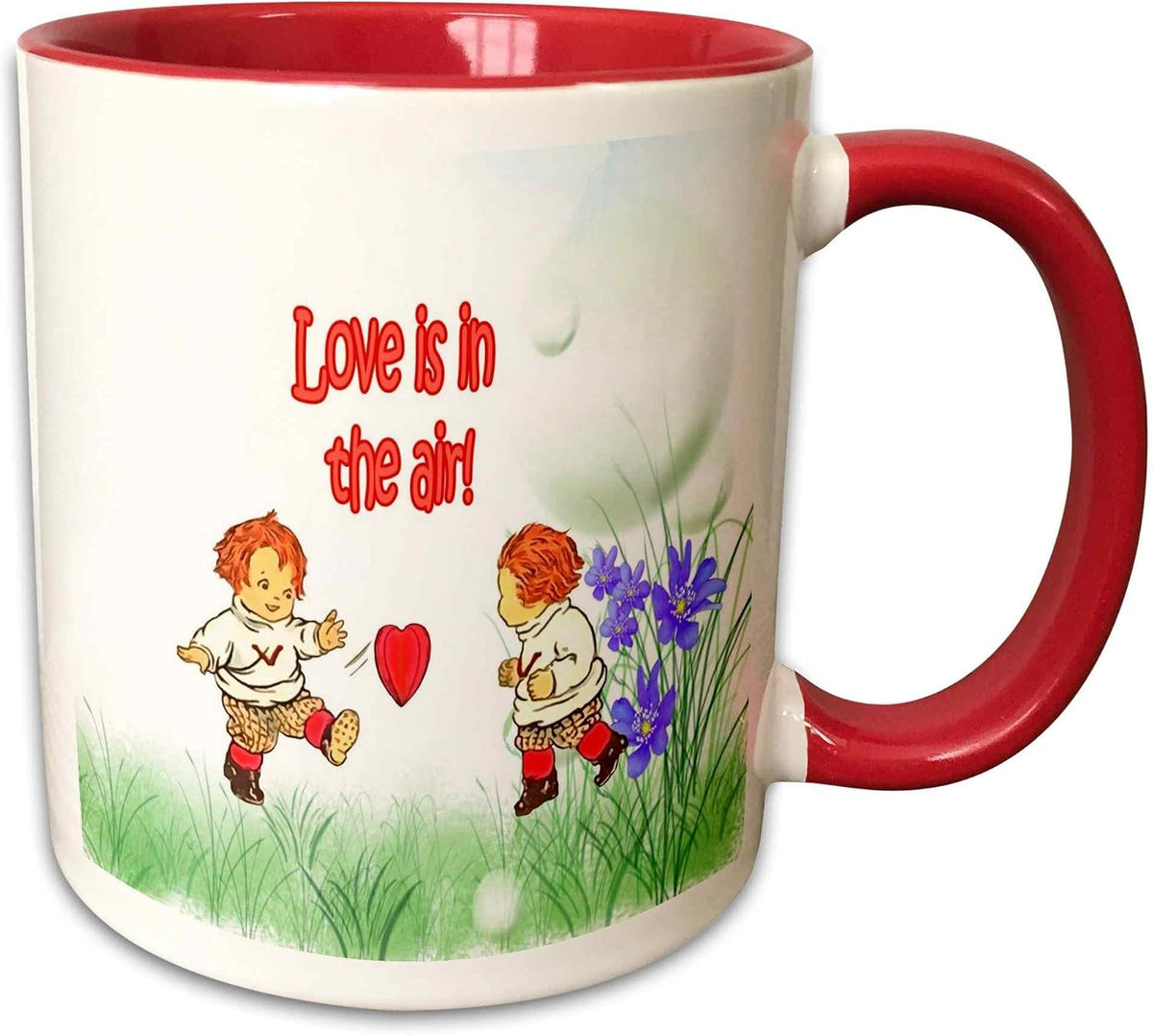 Little Game Of Love Vintage Style Valentine Ceramic Mug