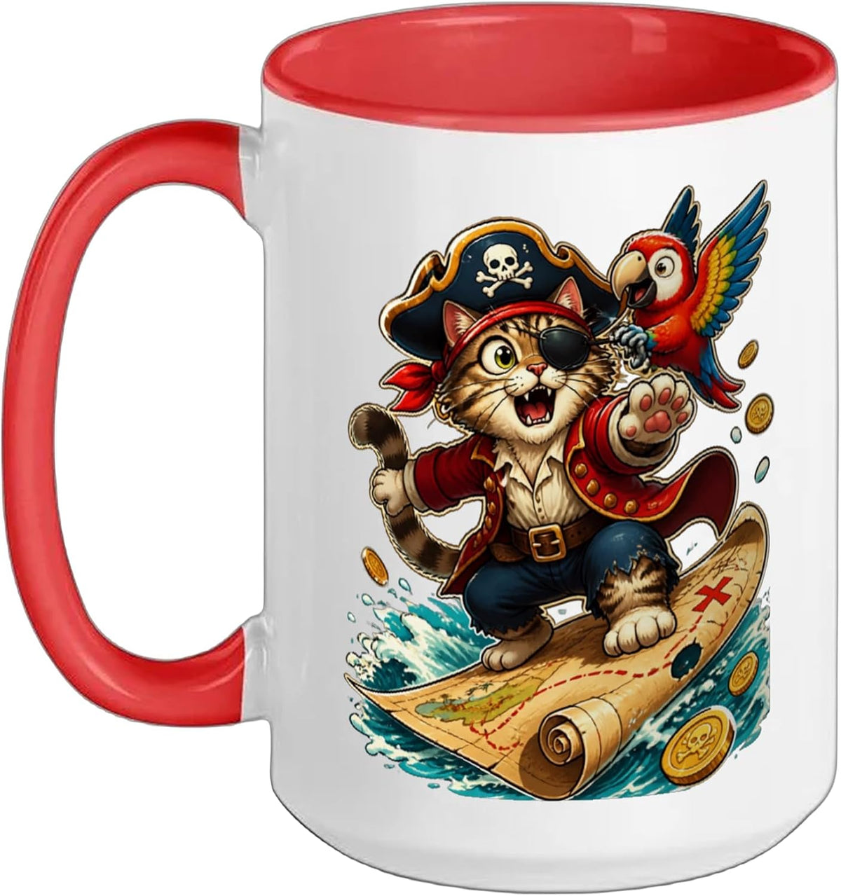 Cat Motif Art Design Gifts Cute Kitten Ceramic Mug