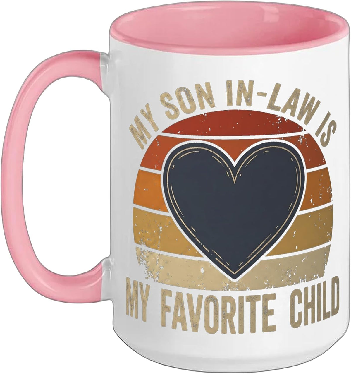 My Son In Law Is Favorite Child Funny Retro Sunset Ceramic Mug