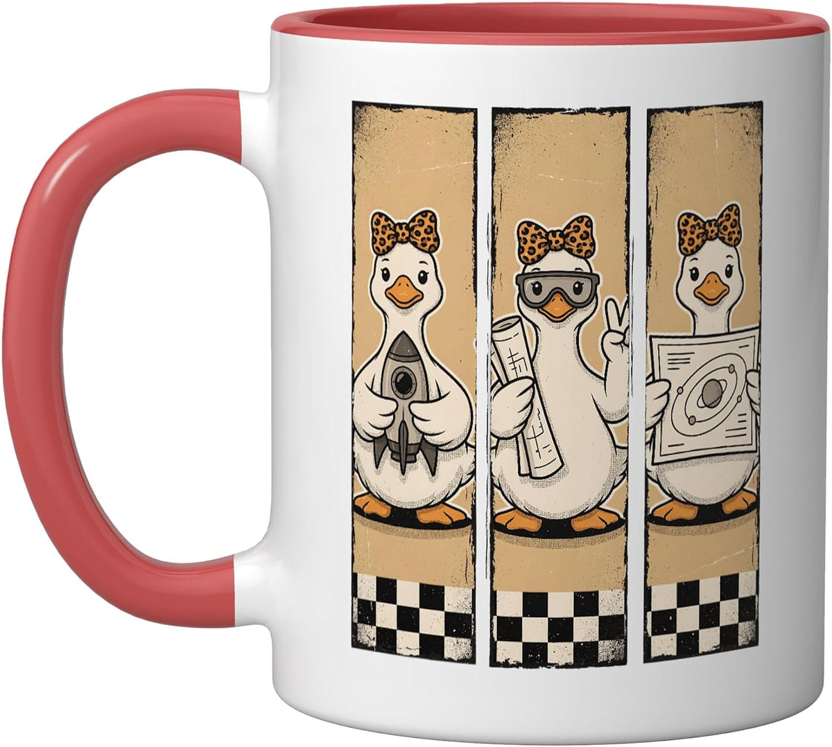 Duck Aerospace Engineers Funny Rocket Ceramic Mug