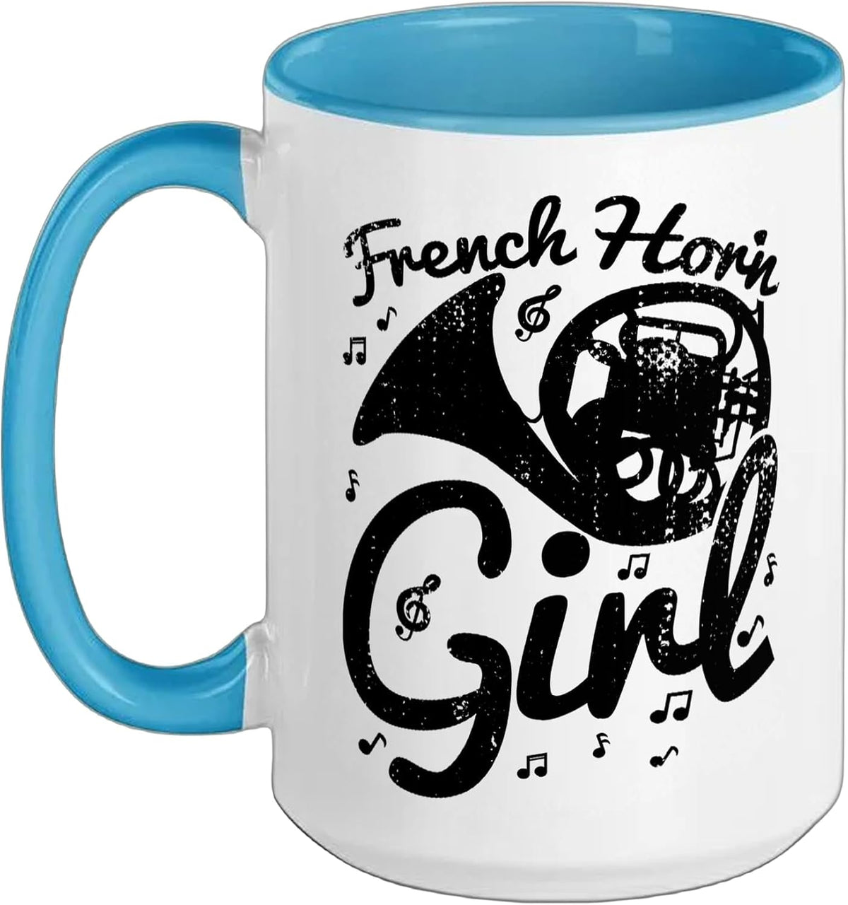 Female French Hornist Girls Ceramic Mug