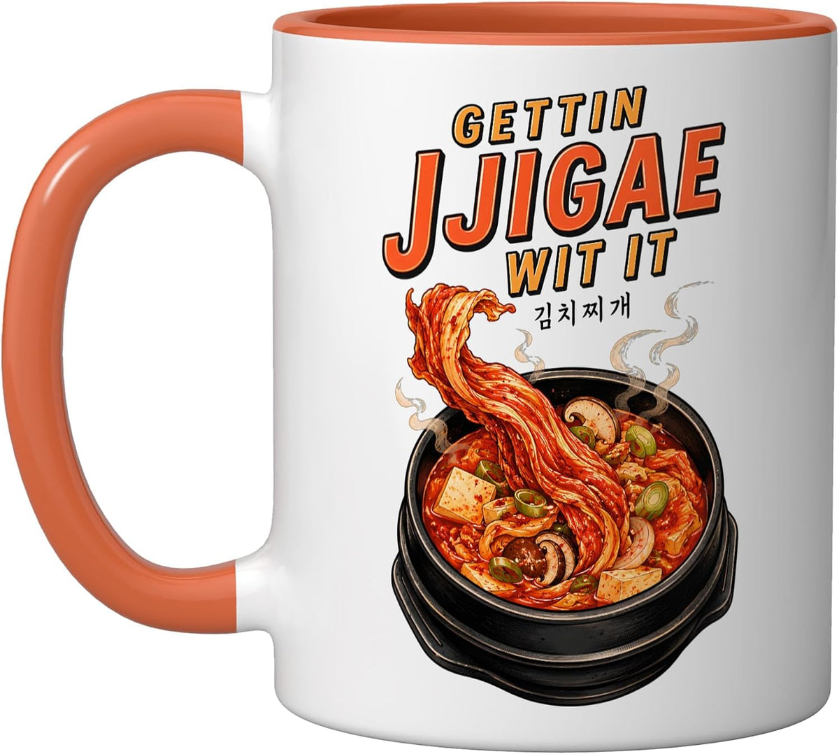 Gettin Jjigae Wit It Korean Jjigae Spicy Korean Stew Food Ceramic Mug