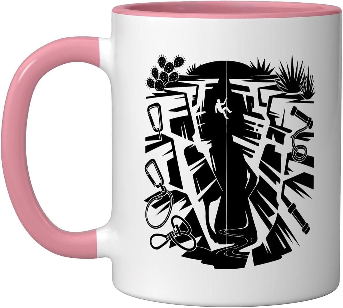 Canyoneering Slot Canyon Sandstone Spiral Vortex Light Ceramic Mug
