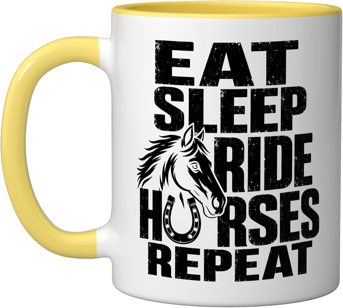 Funny Horse Rider Equestrian Riding Lifestyle Ceramic Mug