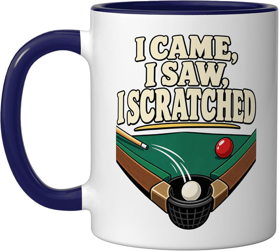 Billiards Player: I Came, I Saw, I Scratched Ceramic Mug