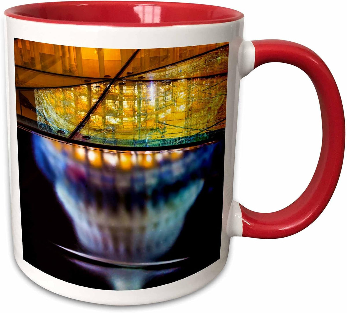 Reflection Of The Us Capitol Building, Dc Ceramic Mug