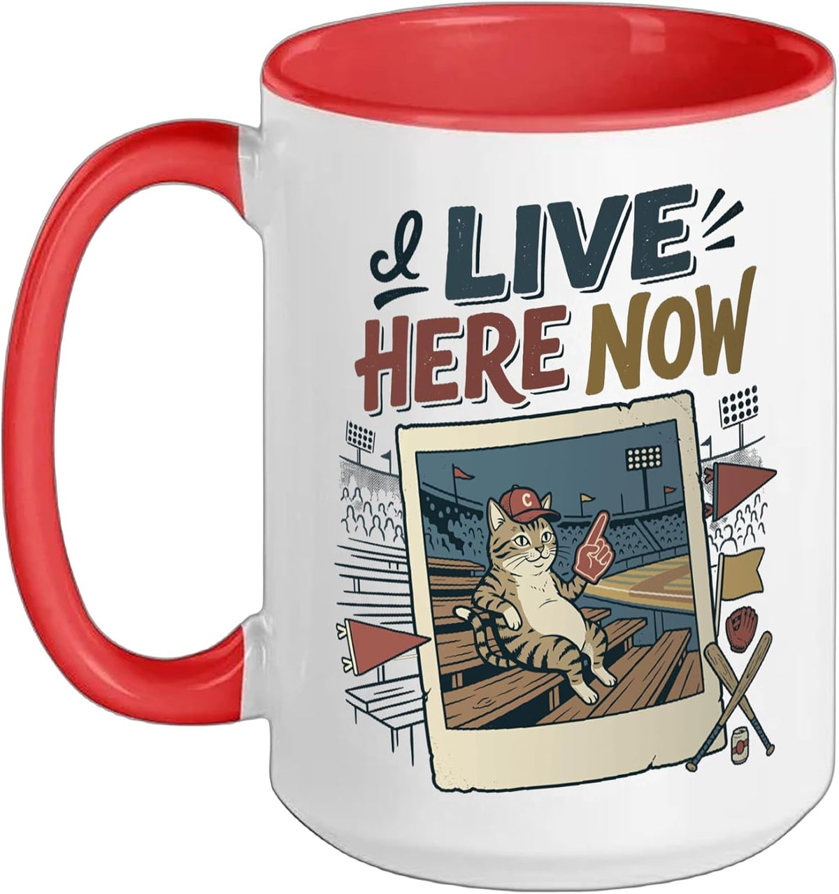 Tournament Weekend Support I Live Here Now Sideline Ceramic Mug