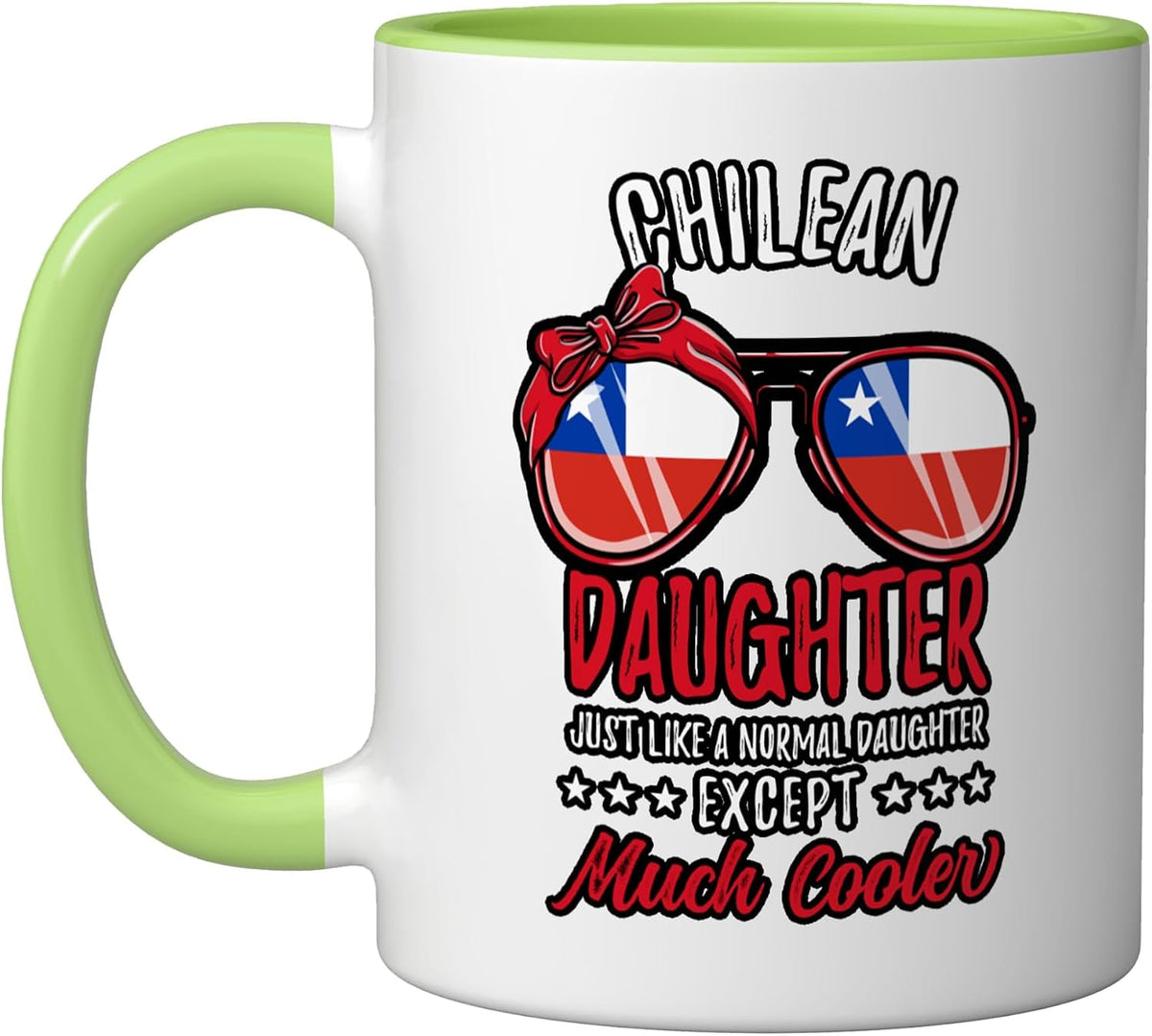 Cool Chilean Daughter Sunglasses Chilean Family Christmas Ceramic Mug
