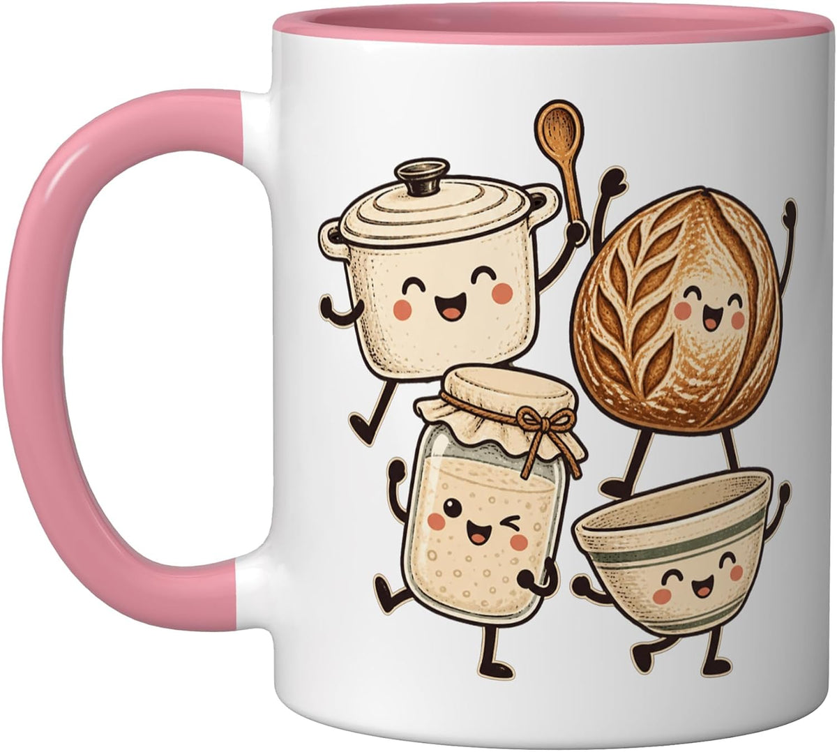Cute Baking Bowl Jar Walnut Pot Kitchen Ceramic Mug