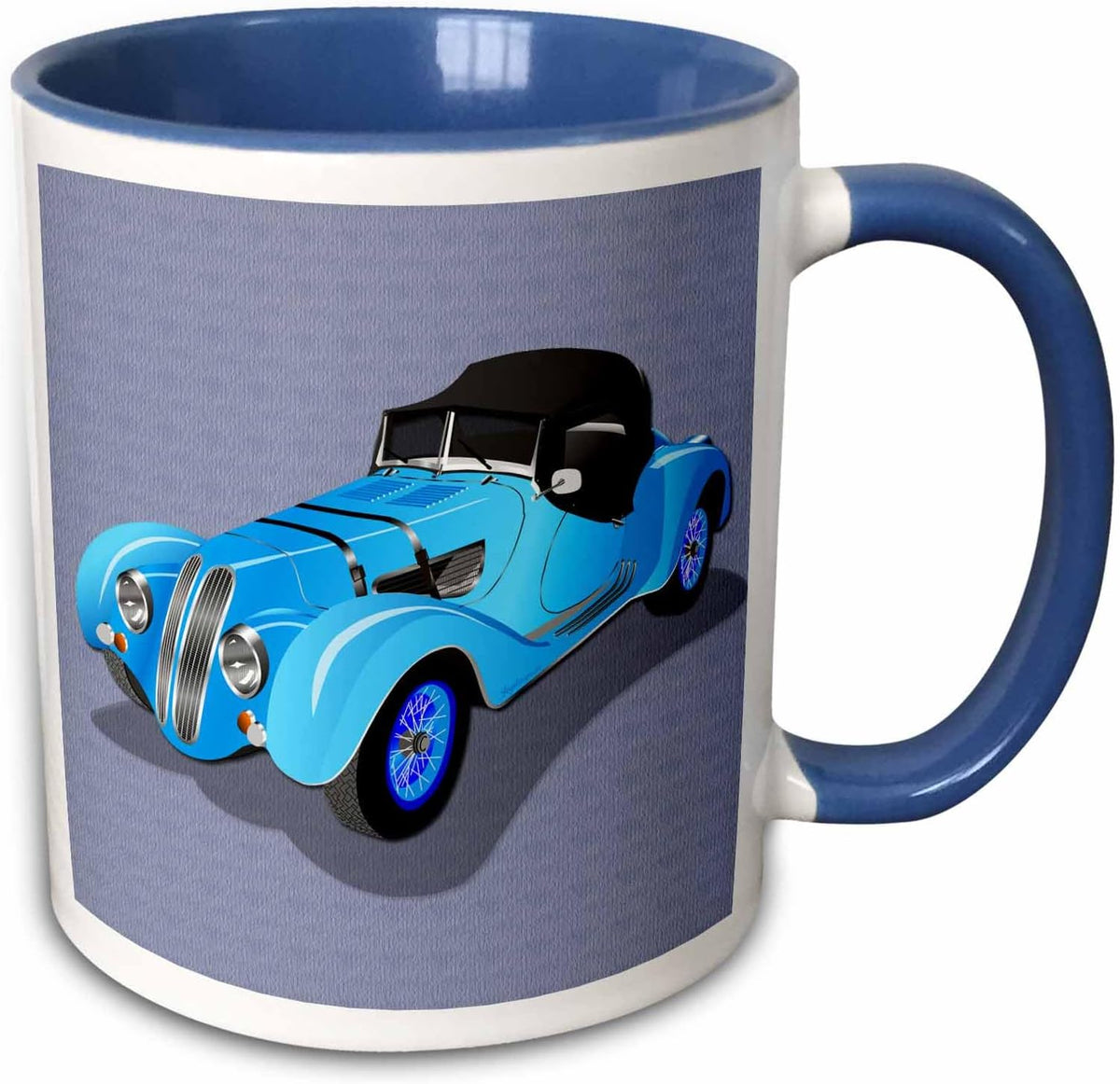 Antique Car. Cool French Vintage Car Ceramic Mug