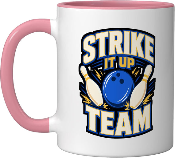 It Up Team Bowling Ball Pins Player Ceramic Mug