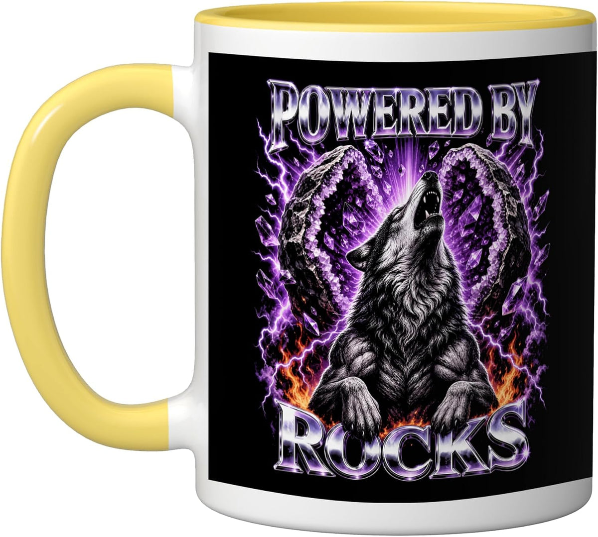 Wolf Geode Geology Rock Collecting Bootleg Ceramic Mug