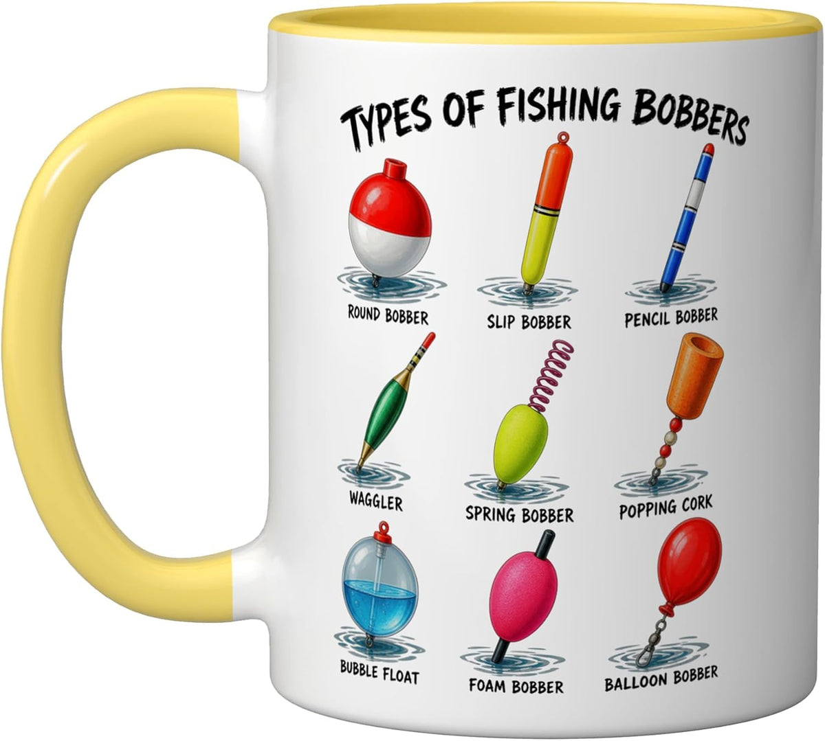 Types Of Fishing Bobbers Angler Fisherman Ceramic Mug