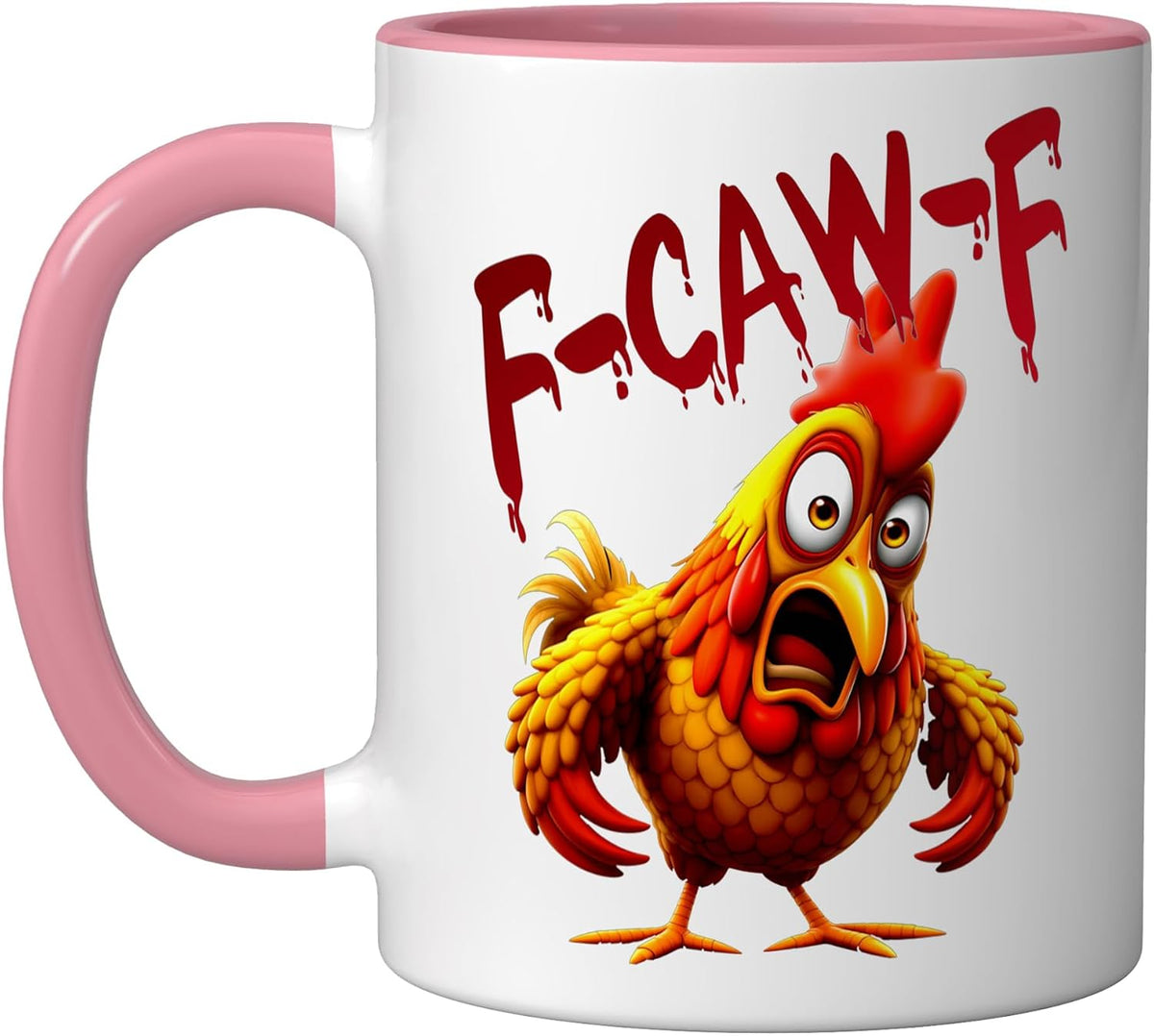 F-Caw F Funny Cow Chicken Ceramic Mug