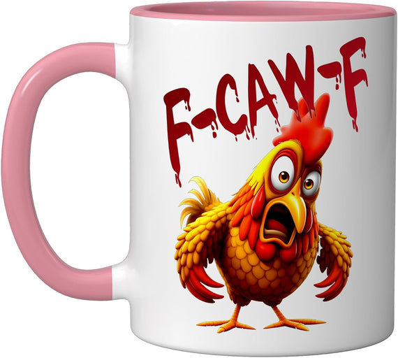 F-Caw F Funny Cow Chicken Ceramic Mug