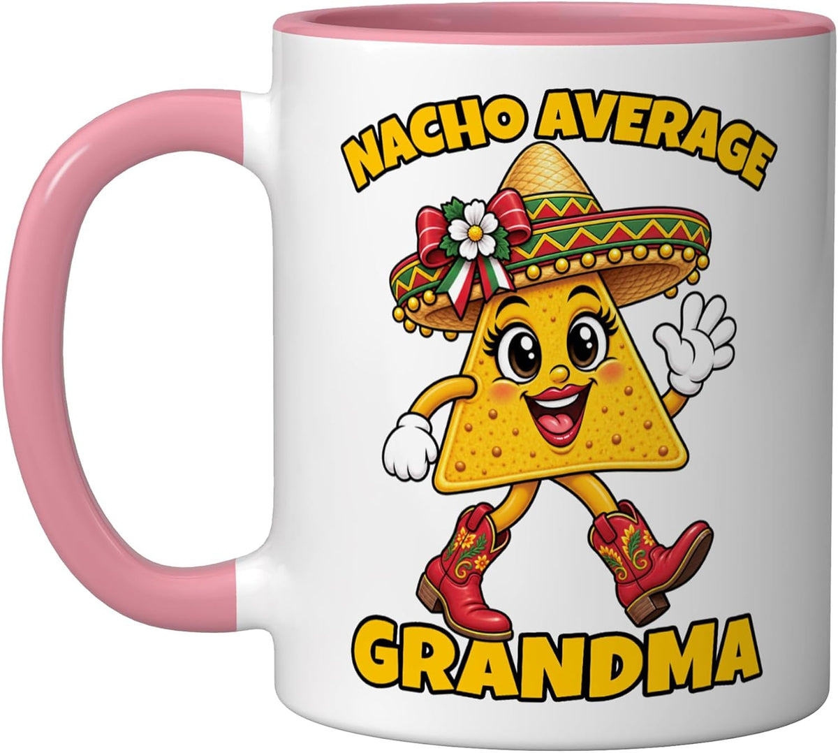 Nacho Average Grandma Funny Cinco De Mayo Abuela Abuelita Ceramic Mug
