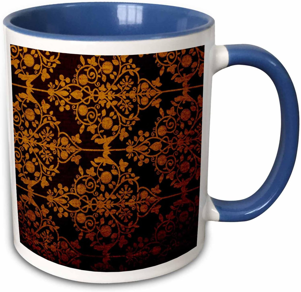 Gold Antique Pattern Ceramic Mug