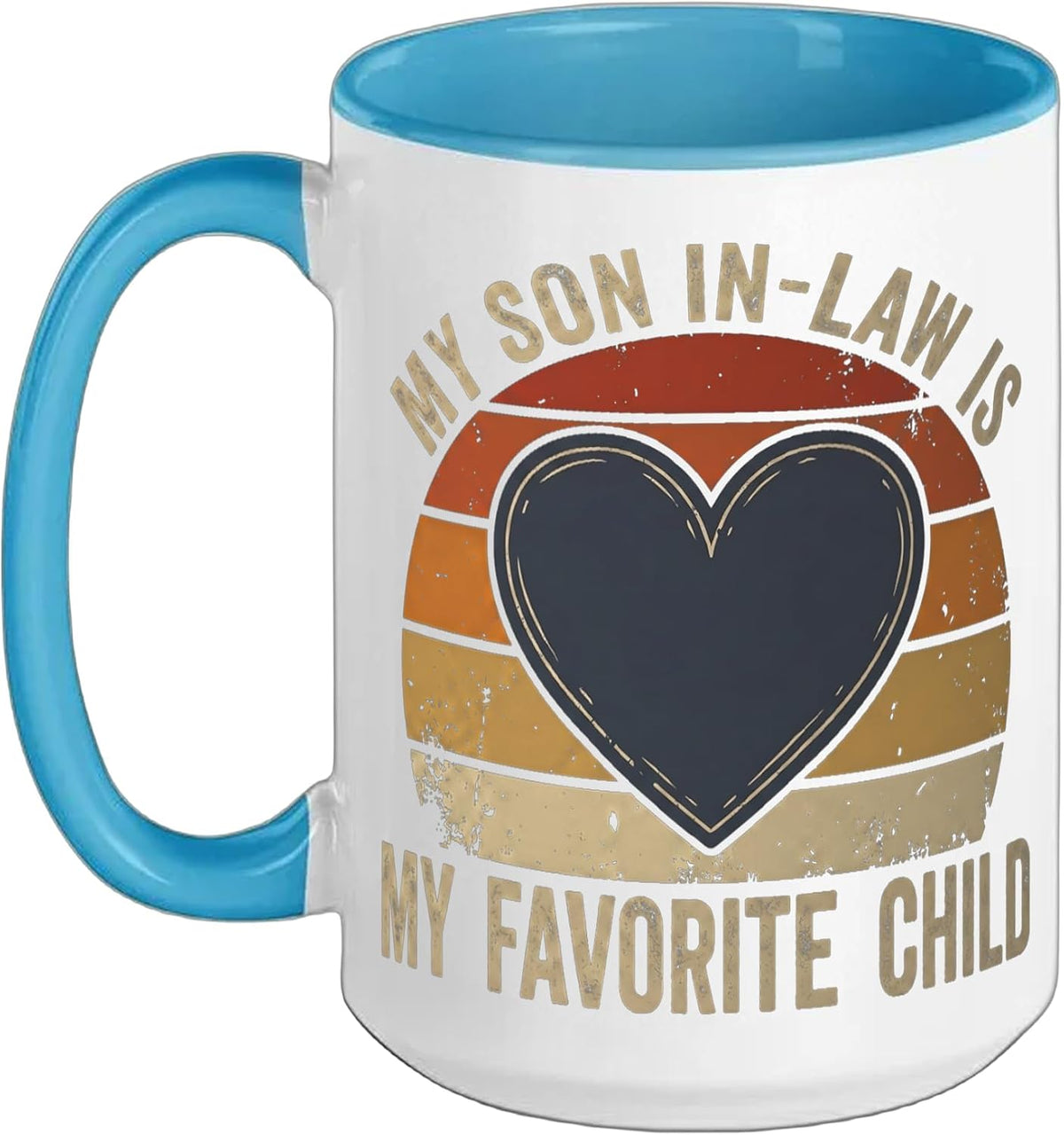 My Son In Law Is Favorite Child Funny Retro Sunset Ceramic Mug