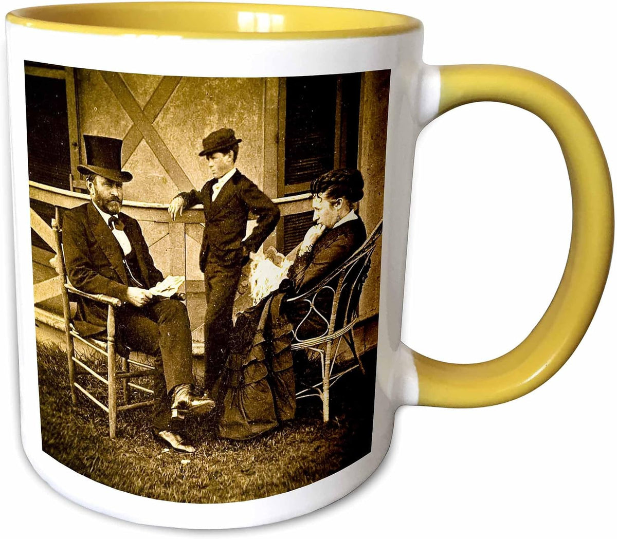 1874 President Ulysses S. Grant & Family Christmas Ceramic Mug
