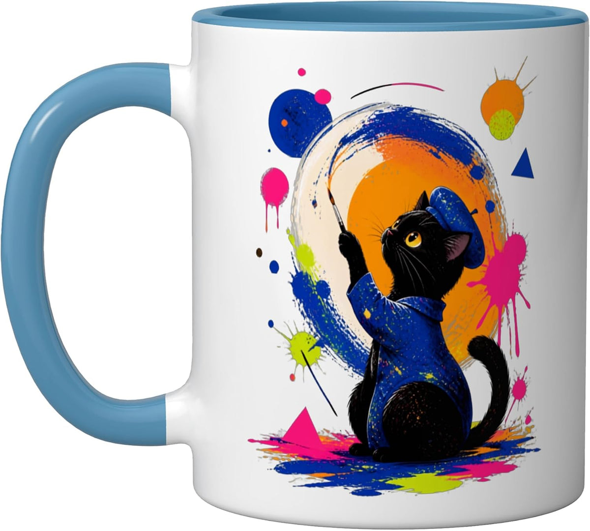 Cat Motif Art Design Gifts Cute Kitten Ceramic Mug