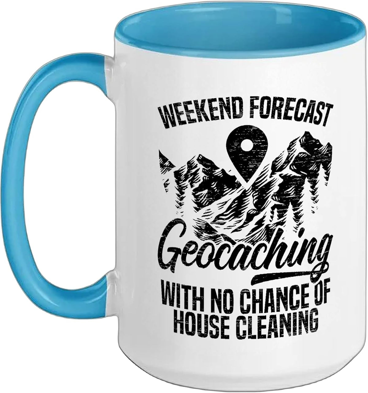 Geocaching Geocacher Cache Gps Tracking Treasure Hunting Ceramic Mug