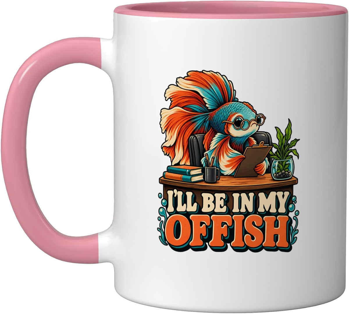 I'll Be In My Offish Betta Fish Aquarium Keeper Ceramic Mug