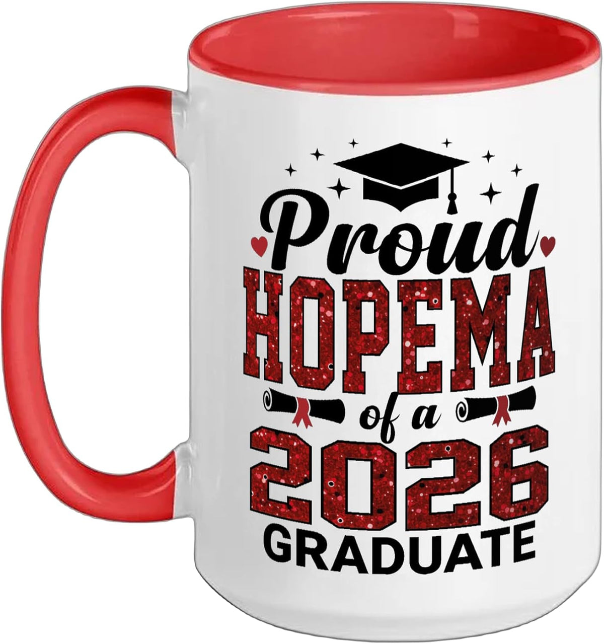 Proud Hopema Of A 2026 Graduate Senior Graduation Year Ceramic Mug