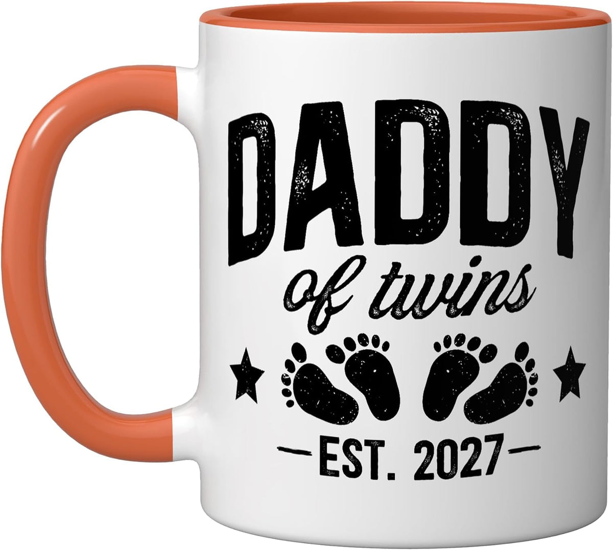 Future Daddy Of Twins Promoted To Dad Of Twins 2027 Ceramic Mug