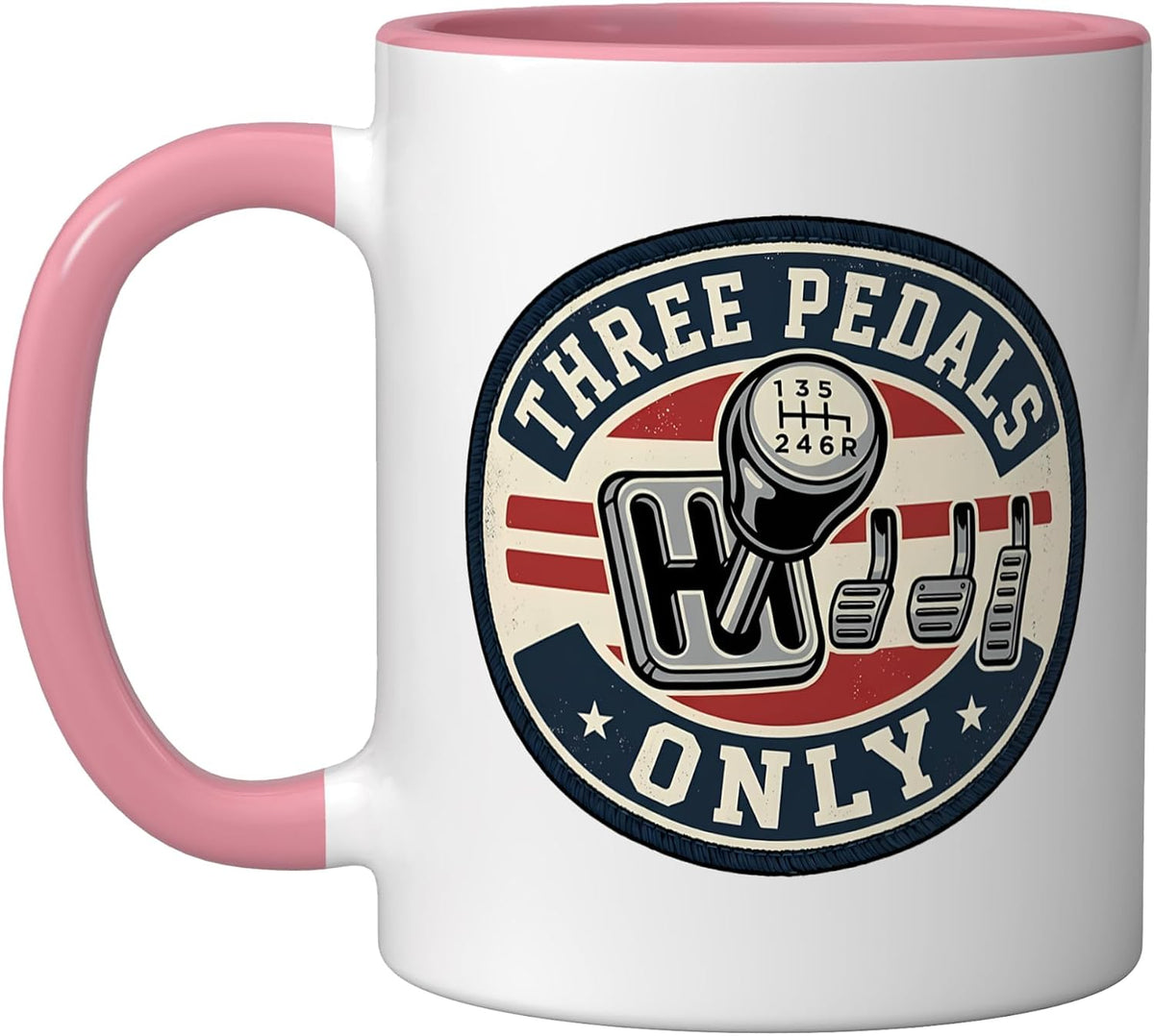 Manual Transmission Stick Shift Three Pedals Only Driver Ceramic Mug