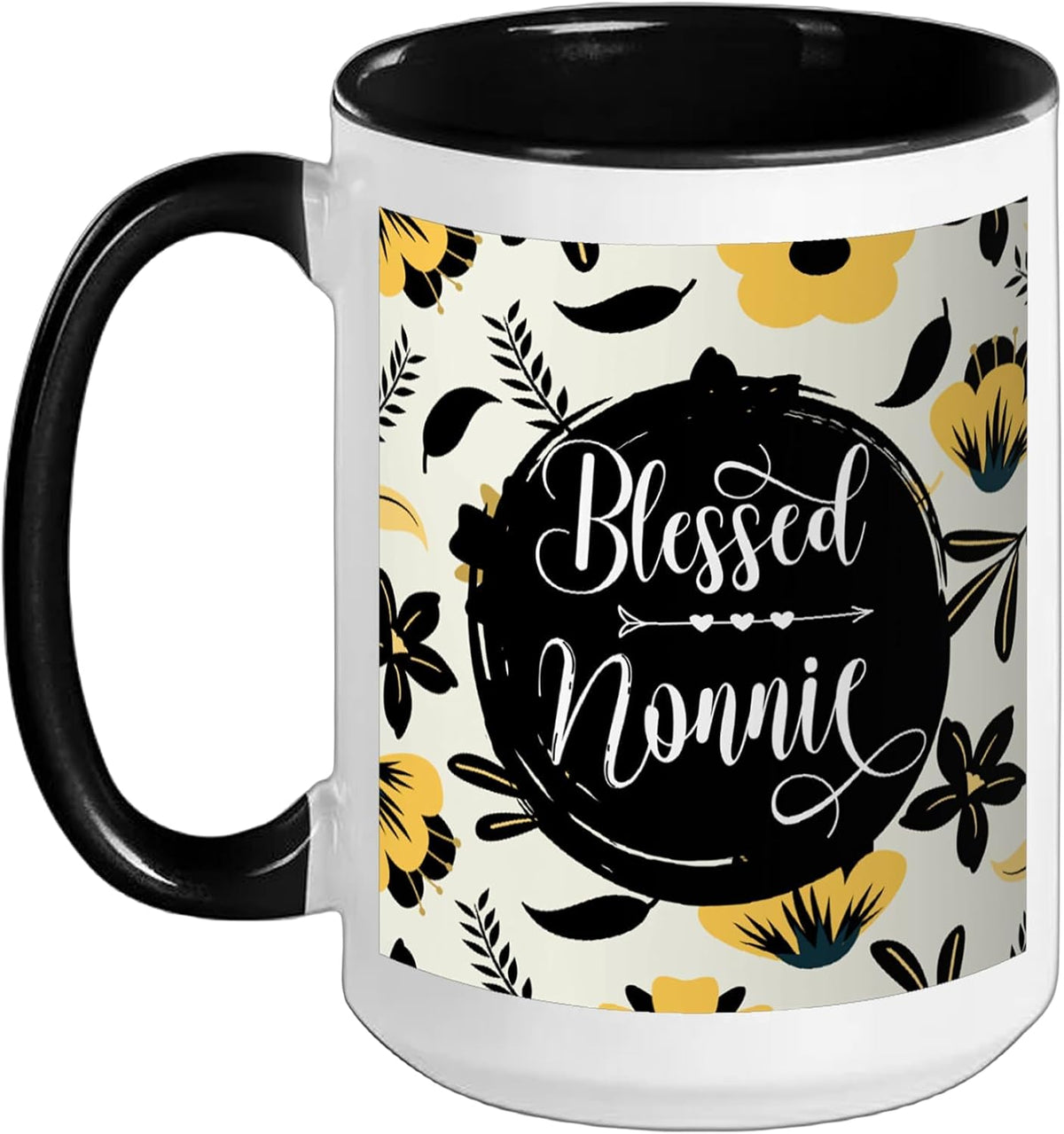 Blessed Nonnie Cute Italian Grandma Appreciation Christmas Ceramic Mug