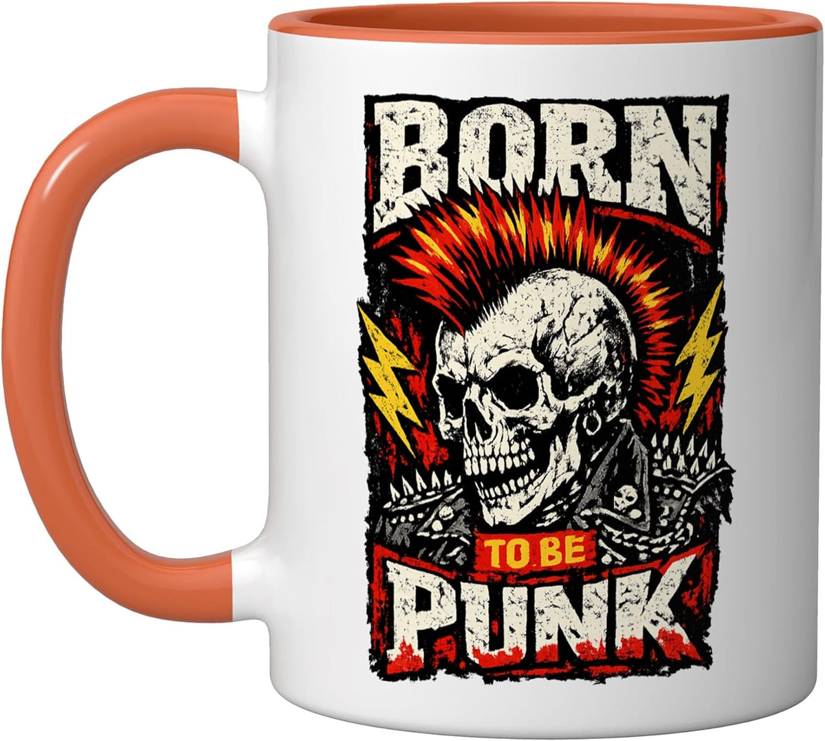 Born To Be Punk – Vintage Punk Rock Rebel Ceramic Mug