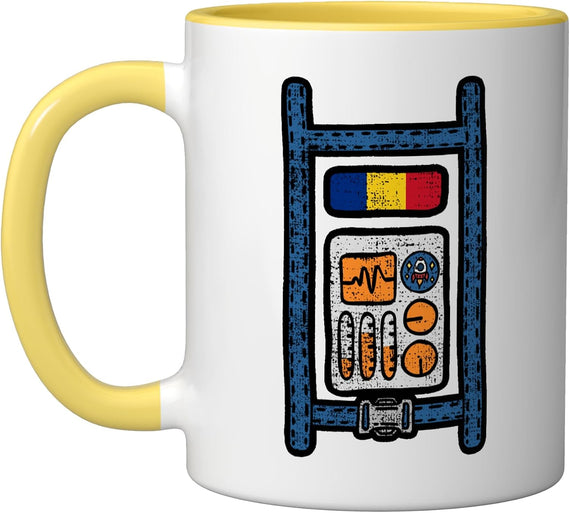 Romania Flag Space Astronaut Costume Romanian Kids Vintage Ceramic Mug