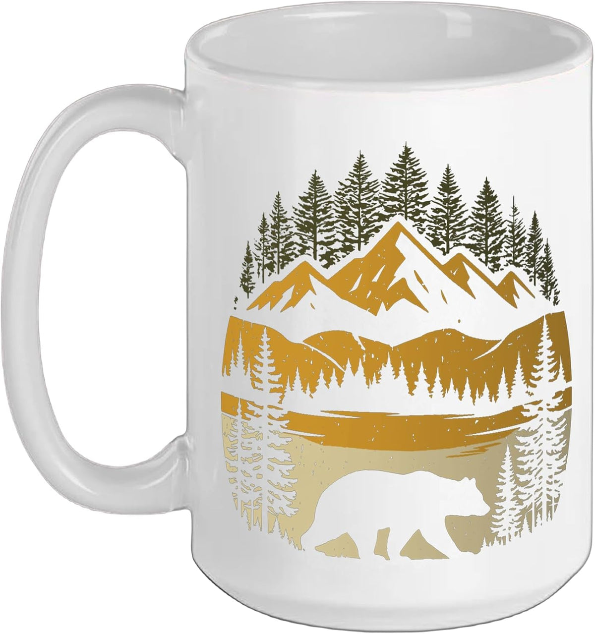 Bear Retro Nature Outdoor Ceramic Mug