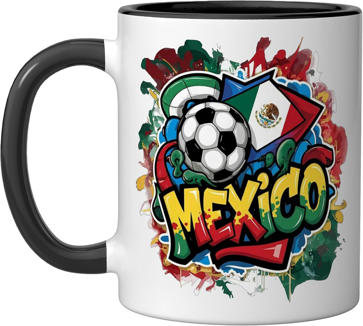 Mexican Urban Streetwear Y2k Art National Flag Pride Ceramic Mug