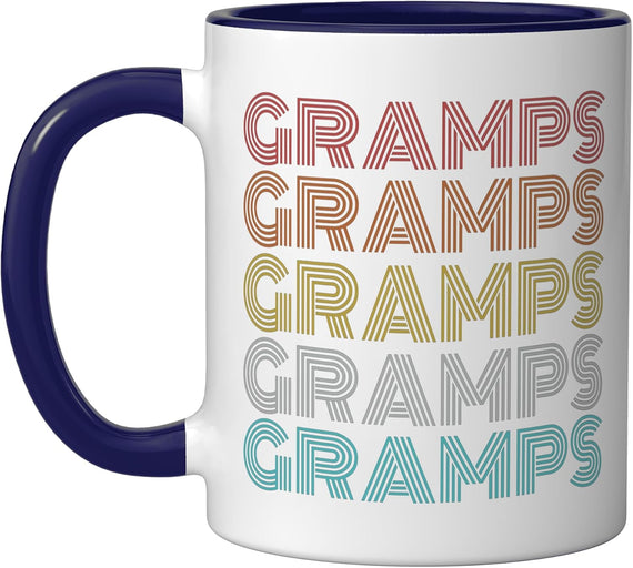 Retro Vintage Gramps Christmas Ceramic Mug