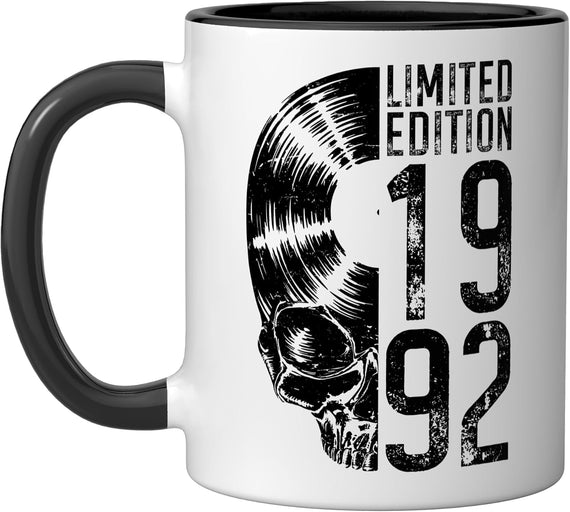 Limited Edition 1992 Vintage Vinyl Record Lover Gothic Ceramic Mug