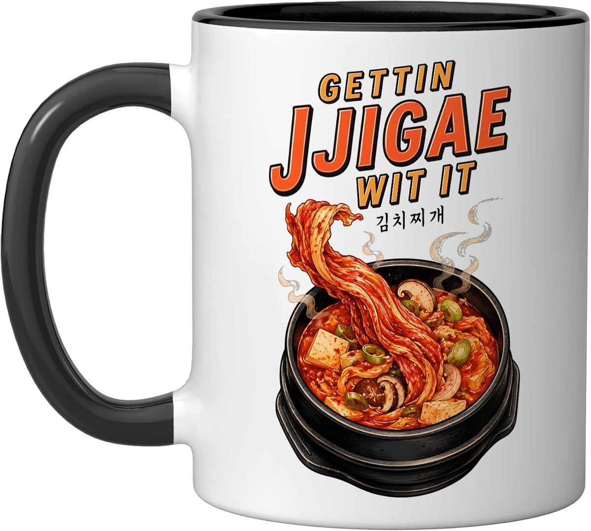 Gettin Jjigae Wit It Korean Jjigae Spicy Korean Stew Food Ceramic Mug