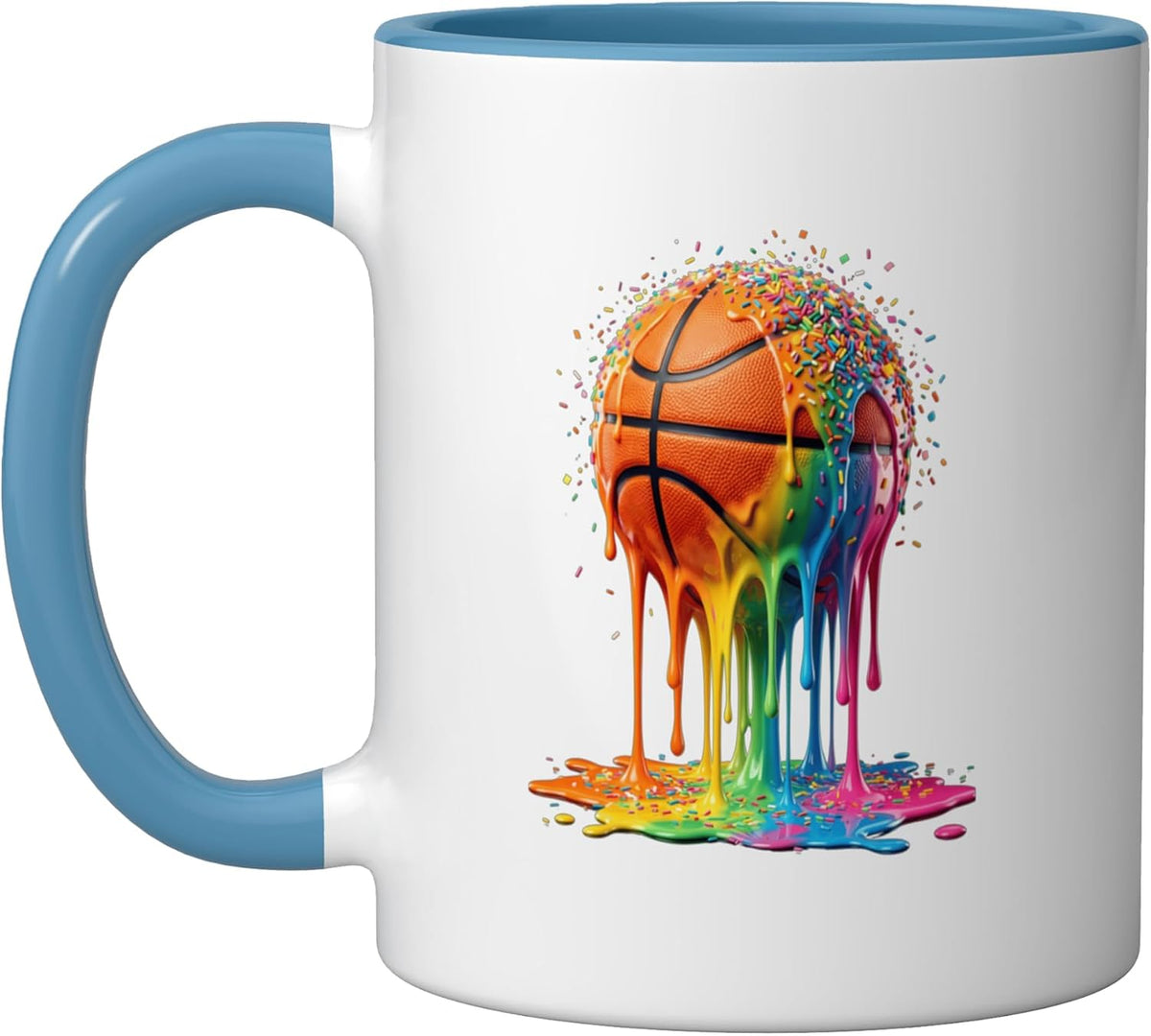 Drip Basketball Ice Cream Lover Dripping Basketball Player Ceramic Mug