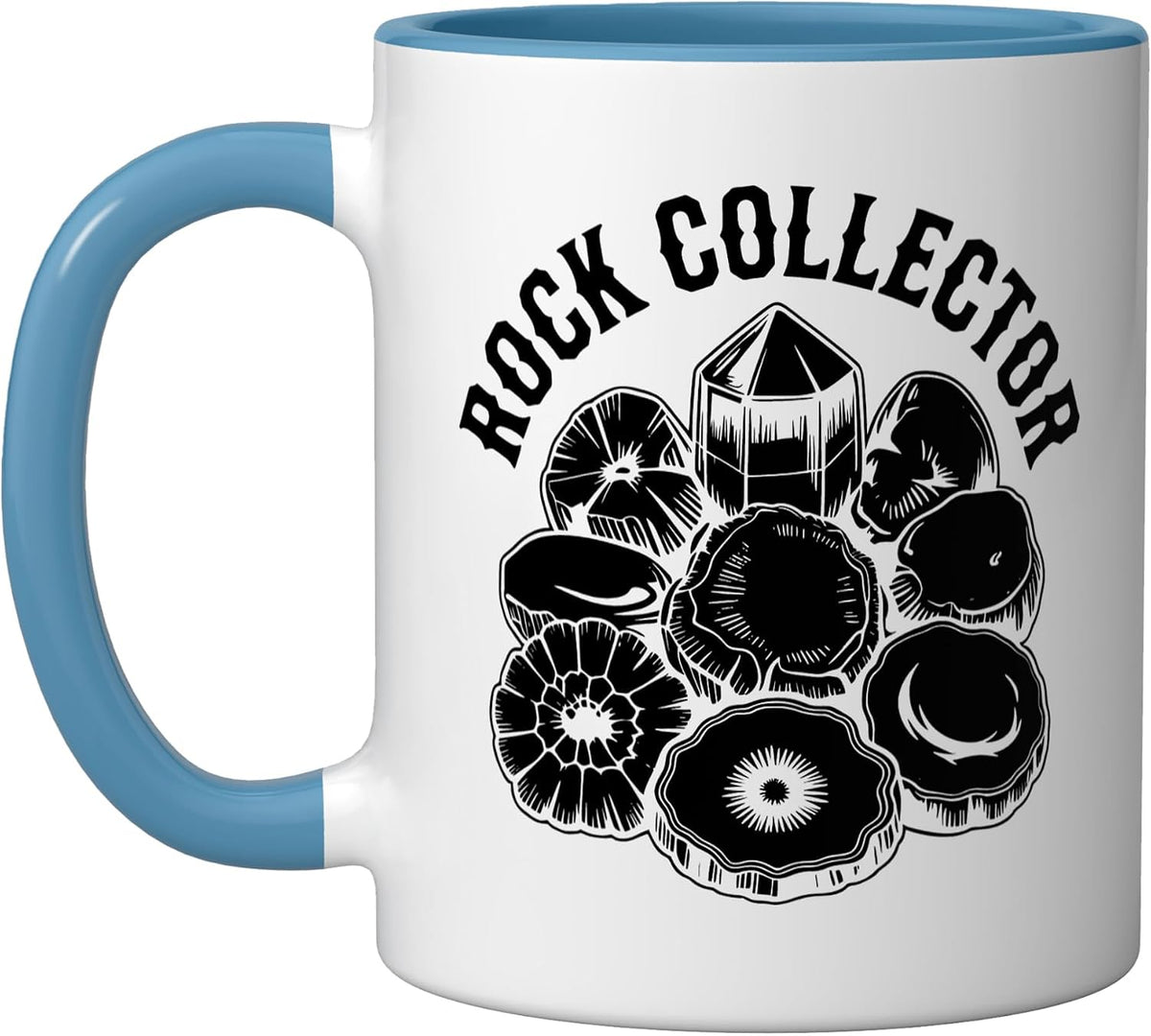 Amateur Geologist Rock Collector Vintage Badge Identity Ceramic Mug